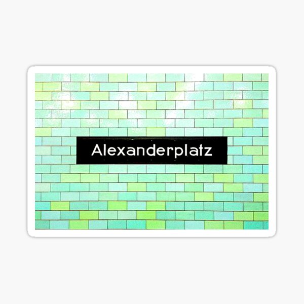 Alexanderplatz Berlin Metro  Sticker