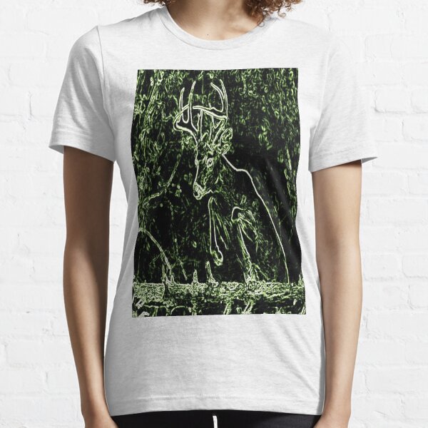 Green Buck Jumping Essential T-Shirt
