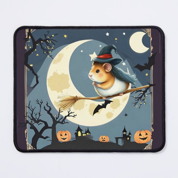 Item preview, Hamster Halloween : Flying with witches designed and sold by critter-cuddle.