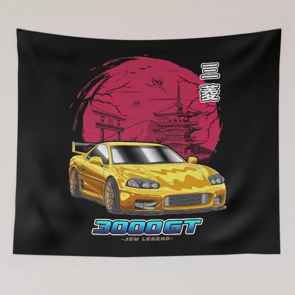 Item preview, Yellow Mitsubishi 3000GT Japanese Sun designed and sold by JDM Guyvit.