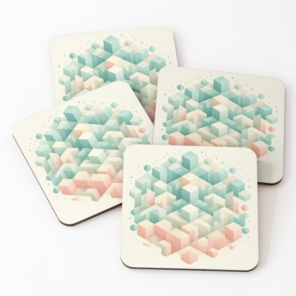 Item preview, Soft Pastel Cubes Art designed and sold by JavisSRDesign.