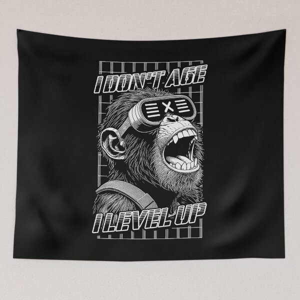 Item preview, Gamer Birthday I Don't Age I Level Up Funny Monkey Gaming designed and sold by GrandeDuc.
