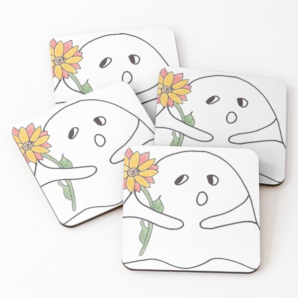 Item preview, Ghost with Flower, Gespenst mit Blume designed and sold by Anke‘s Bazaar.