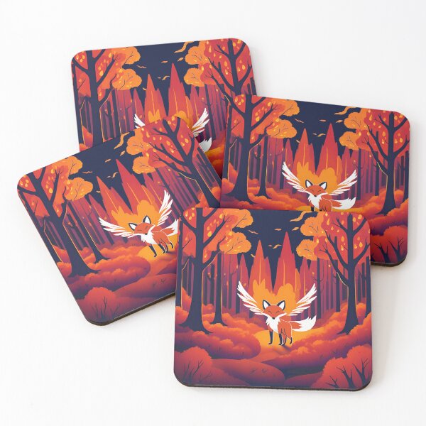 Item preview, Flying fox in forest on fire. designed and sold by Dudiudi.