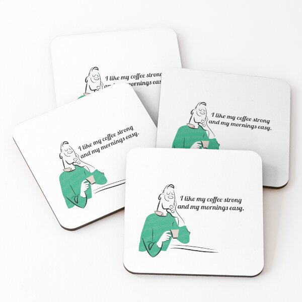 Item preview, Strong Coffee Morning Easy designed and sold by Monedesign.