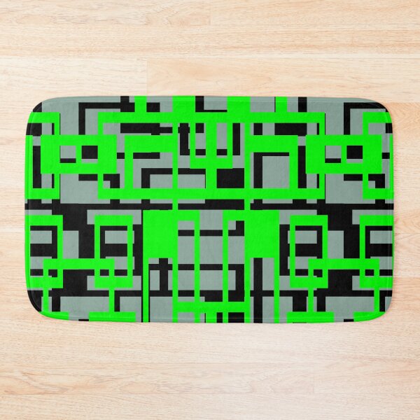 Item preview, Geometric Shapes Pattern Medium Green Black Cut Out designed and sold by taiche.