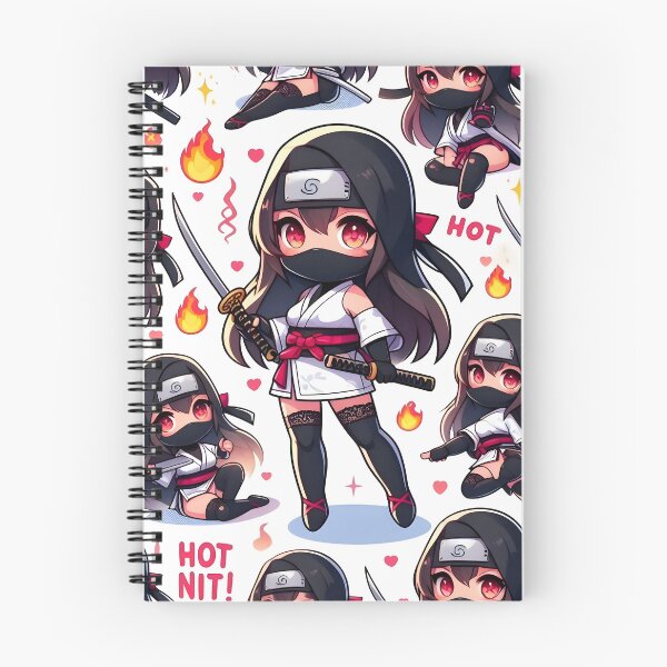 Item preview, Hot-cute Chibi ninja pattern 40.0 designed and sold by StickyGuys.