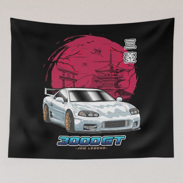 Item preview, White Mitsubishi 3000GT Japanese Sun designed and sold by JDM Guyvit.