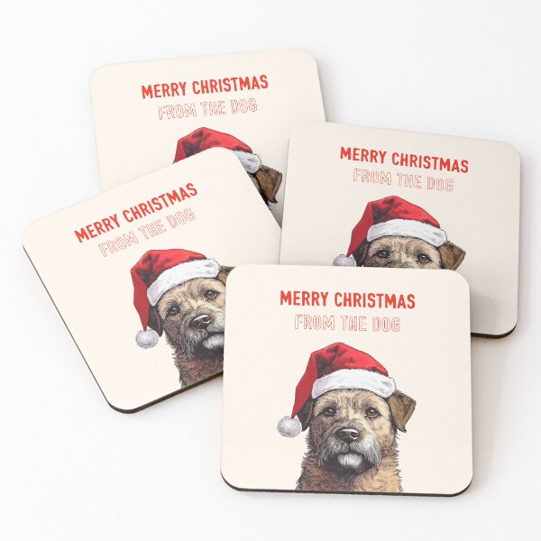 Item preview, Merry Christmas From The Border Terrier designed and sold by Adam Regester.
