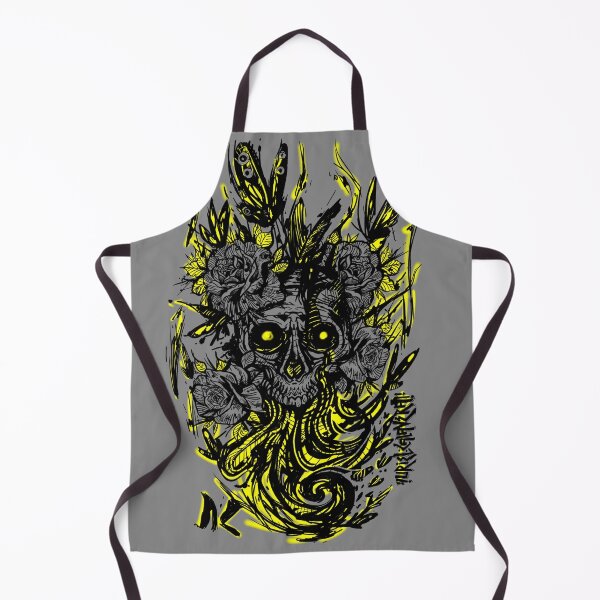 Item preview, Yellow skull with roses designed and sold by UrielCalavera.