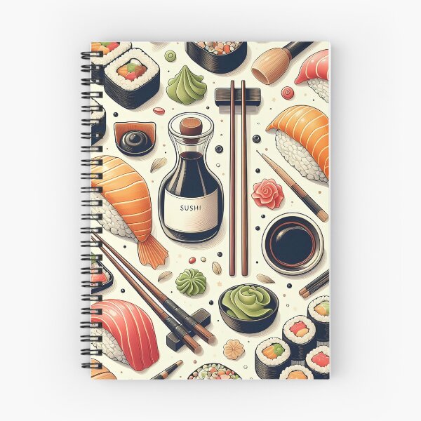 Item preview, Ilustración de un delicioso banquete de sushi designed and sold by JavisSRDesign.