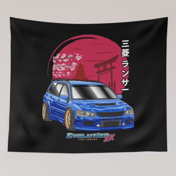 Item preview, Blue Mitsubishi Lancer Evo 9 Wagon Nippon designed and sold by JDM Guyvit.