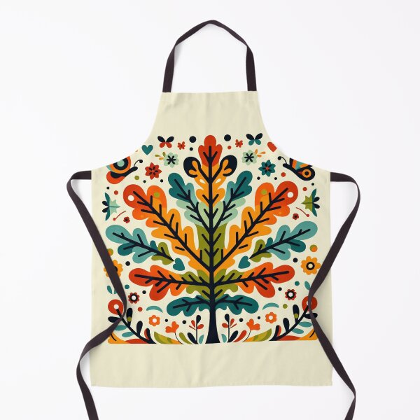Item preview, Scandinavian Folk Art Oak leaf pattern by heidiannemorris designed and sold by FOLK ART FUSION.