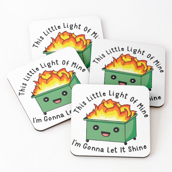 Item preview, This little light of mine dumpster fire designed and sold by CoachAlainnee.Designs.