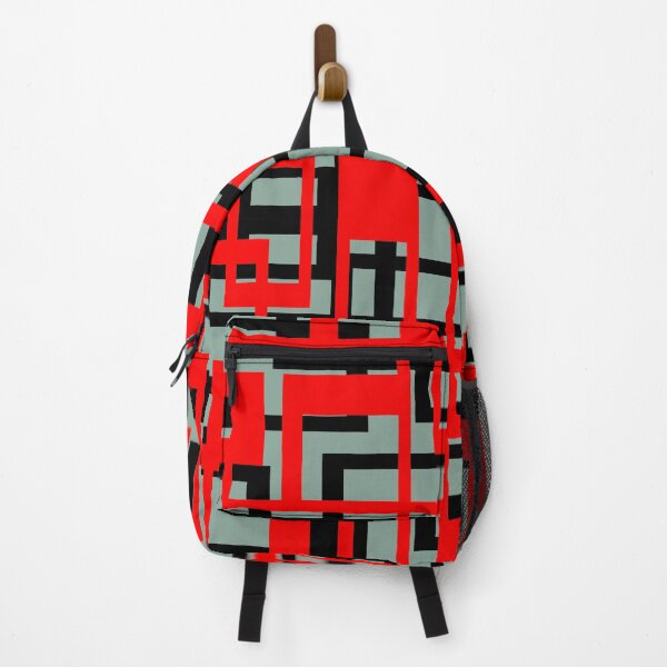 Item preview, Geometric Shapes Pattern Red Black Cut Out designed and sold by taiche.