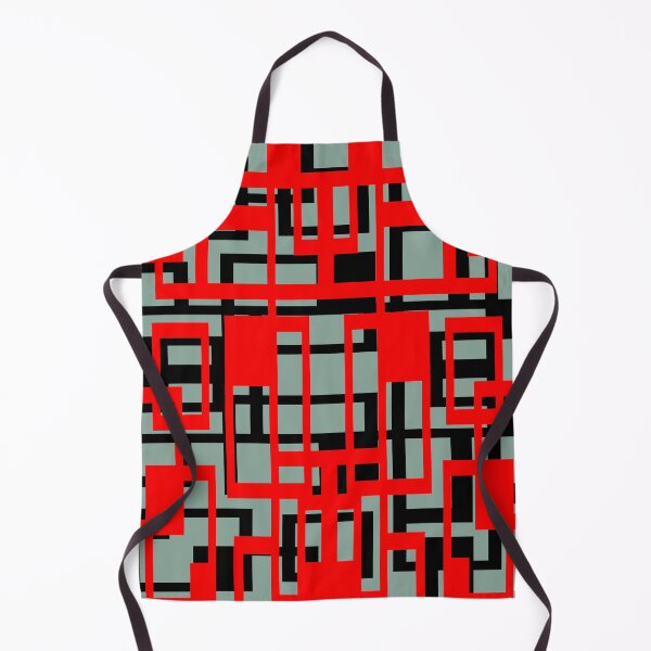 Item preview, Geometric Shapes Pattern Red Black Cut Out designed and sold by taiche.