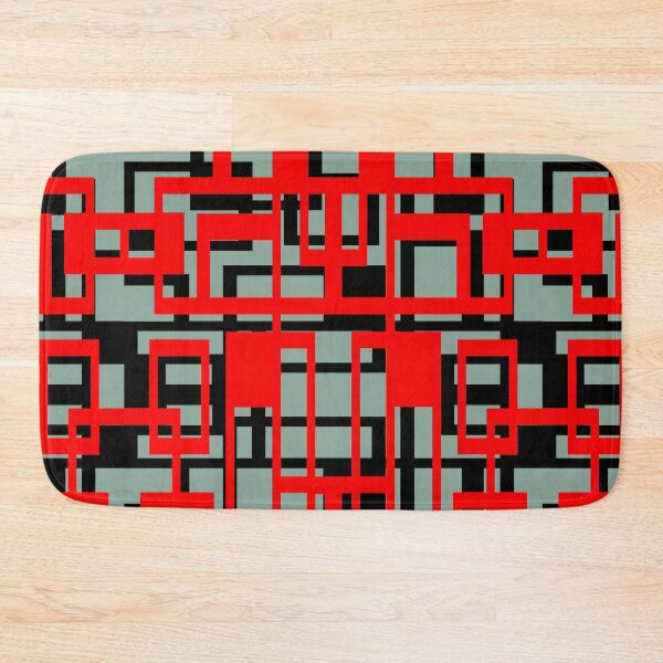 Item preview, Geometric Shapes Pattern Red Black Cut Out designed and sold by taiche.