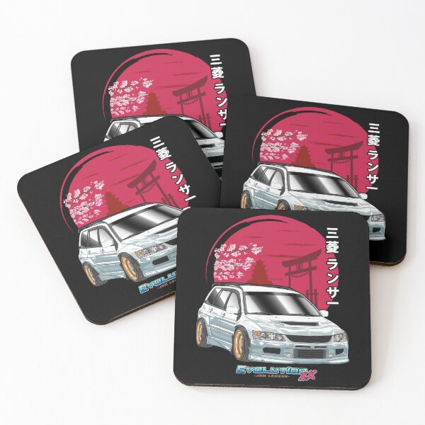 Item preview, White Mitsubishi Lancer Evo 9 Wagon Nippon designed and sold by JDM Guyvit.