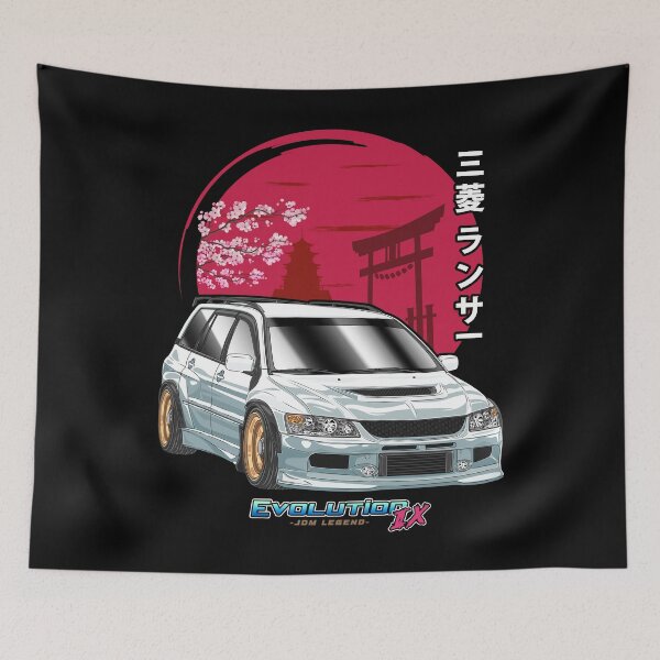 Item preview, White Mitsubishi Lancer Evo 9 Wagon Nippon designed and sold by JDM Guyvit.