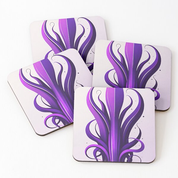 Item preview, Abstract Purple abyss octopus designed and sold by Sisyset.