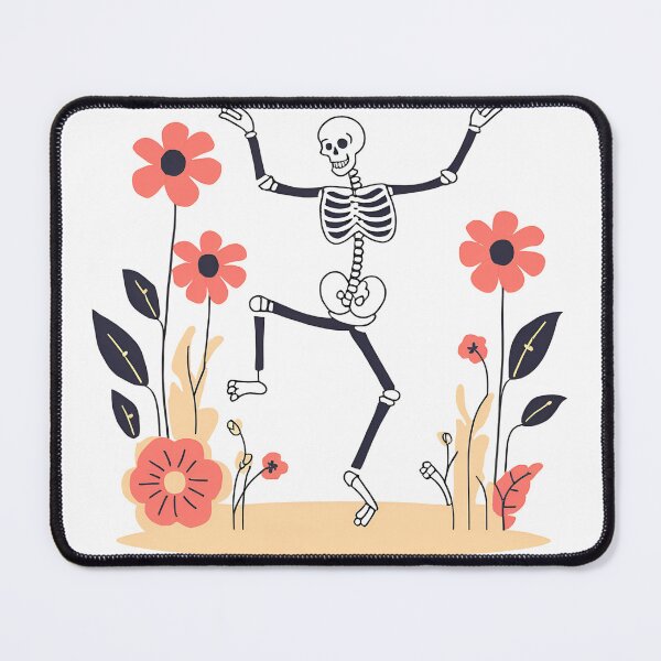 Item preview, Skeleton Dancing, Skeleton and Flowers designed and sold by DotisDreams.