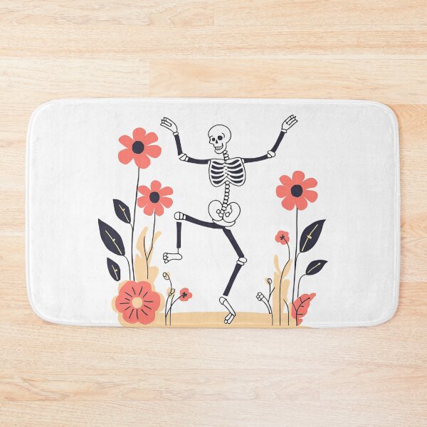 Item preview, Skeleton Dancing, Skeleton and Flowers designed and sold by DotisDreams.