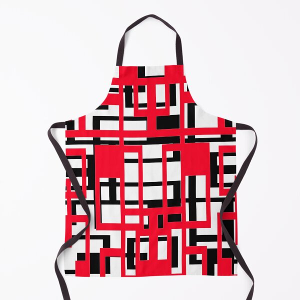 Item preview, Geometric Shapes Pattern Red Black White Background designed and sold by taiche.