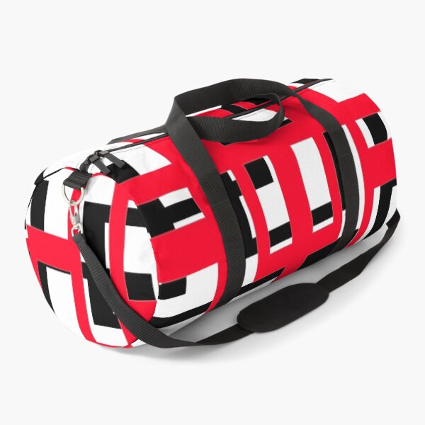 Item preview, Geometric Shapes Pattern Red Black White Background designed and sold by taiche.