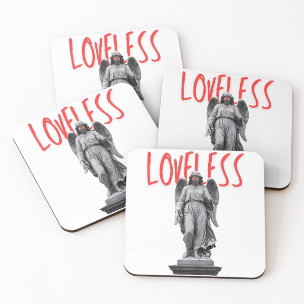Item preview, 'LOVELESS' a grayscale marble statue of a solemn angel designed and sold by OneLastWish.