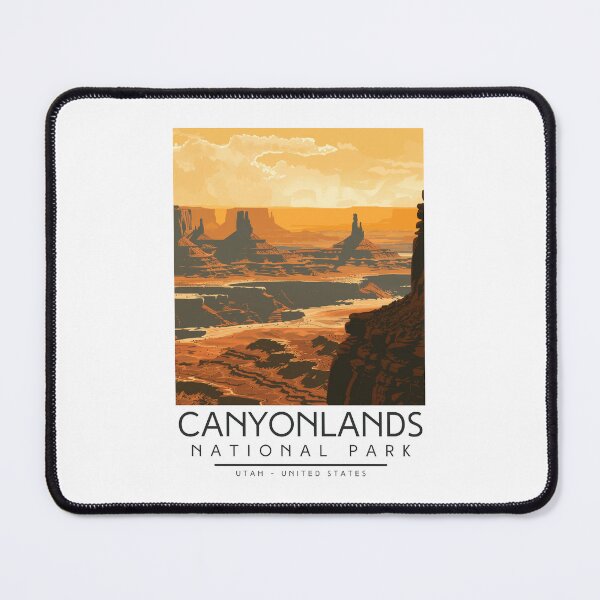 Item preview, A Vintage Illustration of Canyonlands National Park - Utah - US designed and sold by GoodOldVintage.