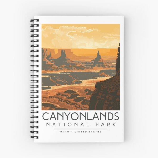 Item preview, A Vintage Illustration of Canyonlands National Park - Utah - US designed and sold by GoodOldVintage.