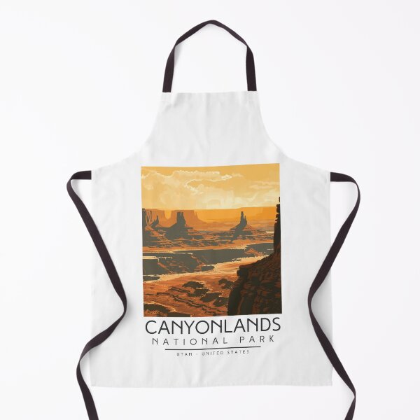 Item preview, A Vintage Illustration of Canyonlands National Park - Utah - US designed and sold by GoodOldVintage.