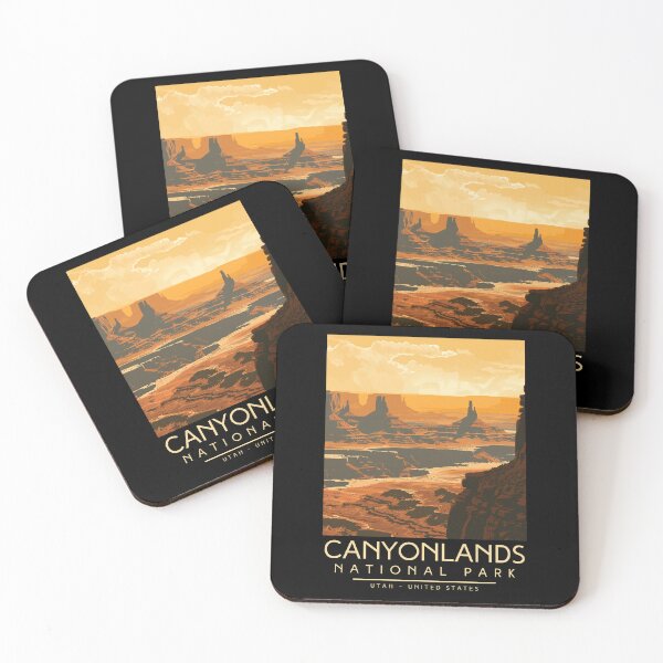 Item preview, A Vintage Illustration of Canyonlands National Park - Utah - US designed and sold by GoodOldVintage.