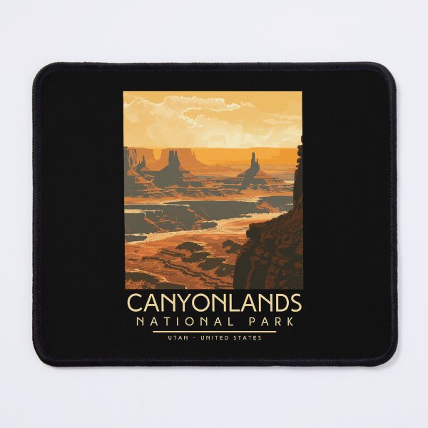 Item preview, A Vintage Illustration of Canyonlands National Park - Utah - US designed and sold by GoodOldVintage.