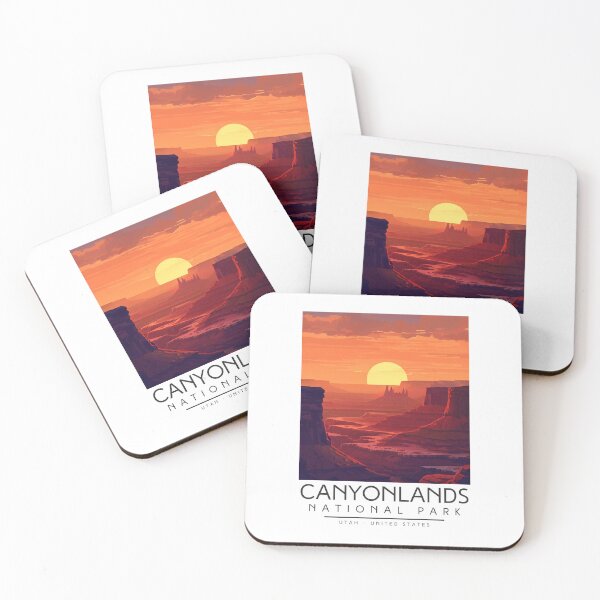 Item preview, A Vintage Illustration of Canyonlands National Park - Utah - US designed and sold by GoodOldVintage.