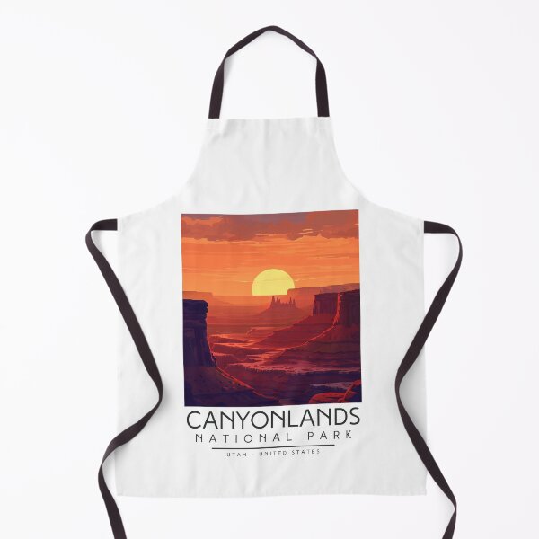 Item preview, A Vintage Illustration of Canyonlands National Park - Utah - US designed and sold by GoodOldVintage.