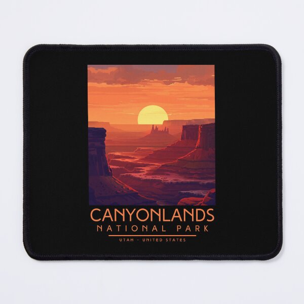 Item preview, A Vintage Illustration of Canyonlands National Park - Utah - US designed and sold by GoodOldVintage.