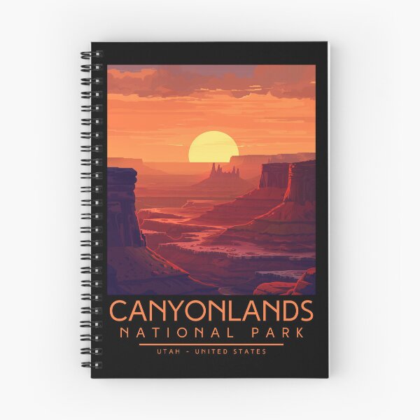 Item preview, A Vintage Illustration of Canyonlands National Park - Utah - US designed and sold by GoodOldVintage.