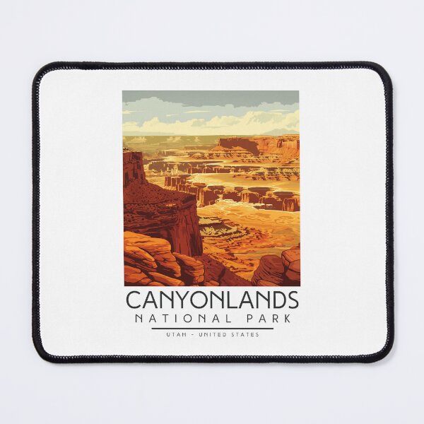 Item preview, A Vintage Illustration of Canyonlands National Park - Utah - US designed and sold by GoodOldVintage.