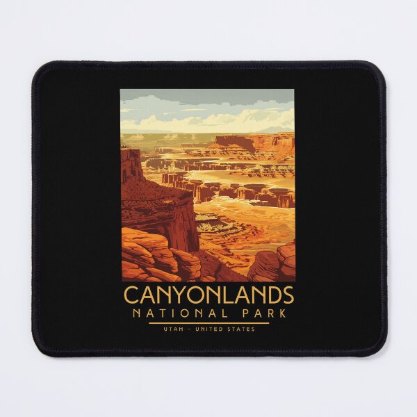 Item preview, A Vintage Illustration of Canyonlands National Park - Utah - US designed and sold by GoodOldVintage.