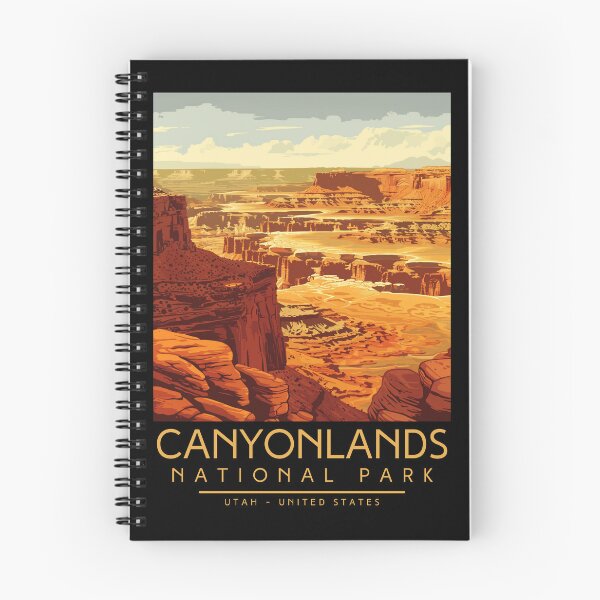 Item preview, A Vintage Illustration of Canyonlands National Park - Utah - US designed and sold by GoodOldVintage.