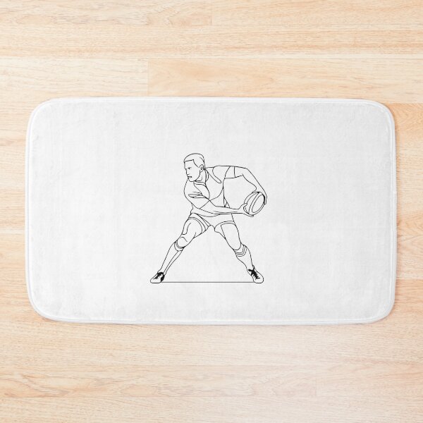 Item preview, Rugby Player Minimalist Modern Illustration for Rugby Fans designed and sold by BestChooseArt.