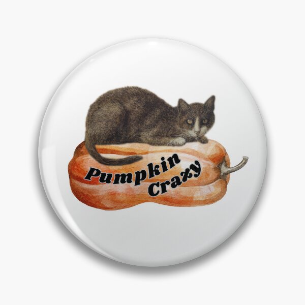 Item preview, Pumpkin Crazy Fall Gifts for Cat Lovers designed and sold by alczar.