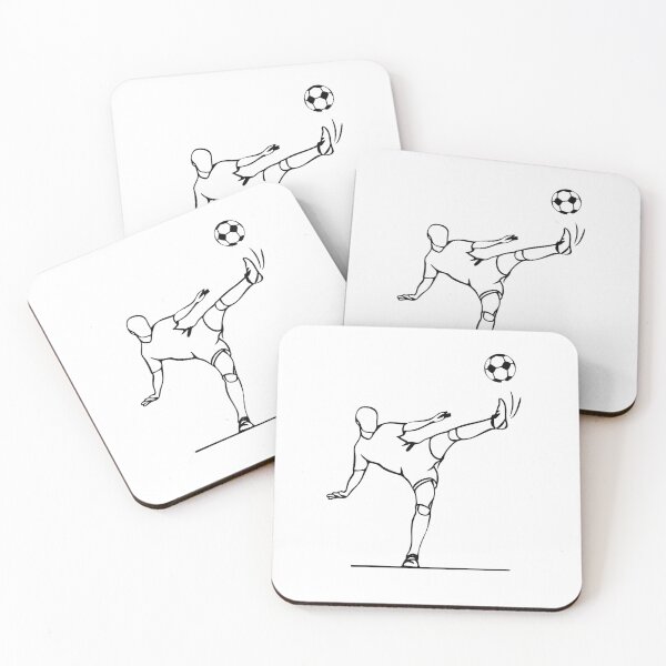 Item preview, Minimalist Soccer Player Illustration for Football Fans designed and sold by BestChooseArt.