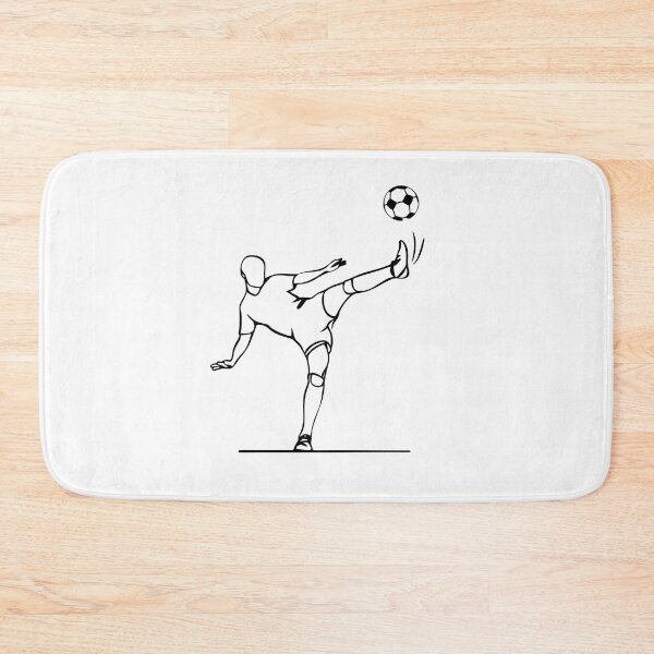 Item preview, Minimalist Soccer Player Illustration for Football Fans designed and sold by BestChooseArt.