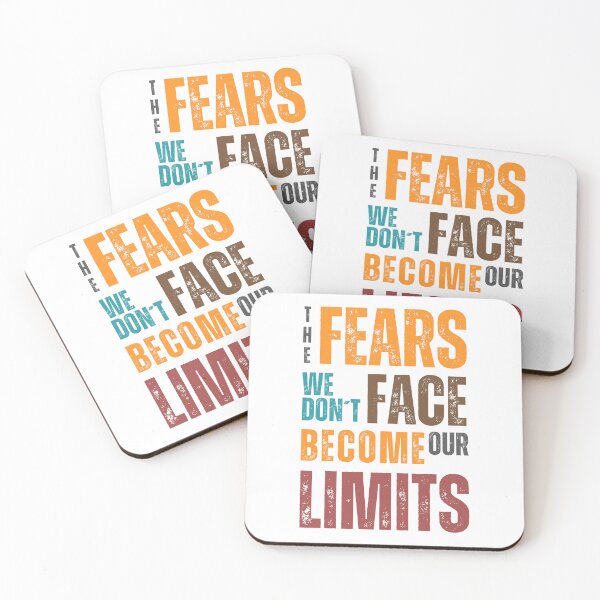 Item preview, The fears we don't face become our limits designed and sold by Sketch-Shack.