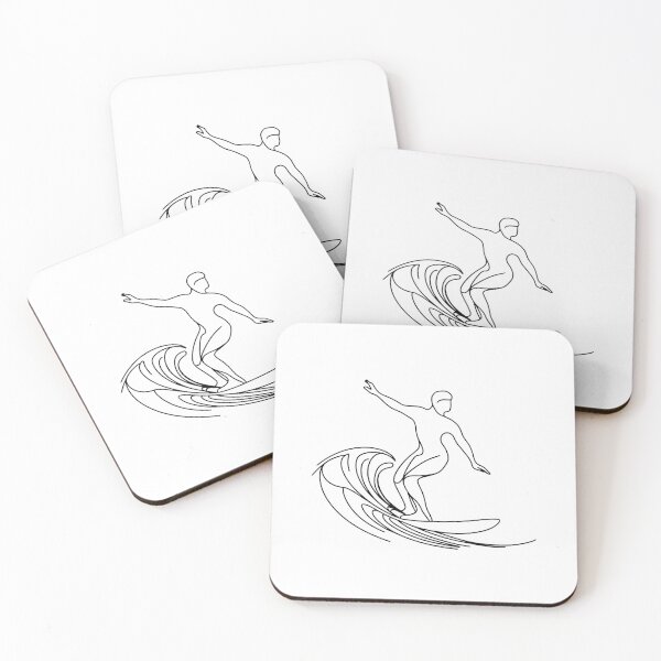 Item preview, Minimalist Surfer Art Simple and Stylish Beach Decor designed and sold by BestChooseArt.