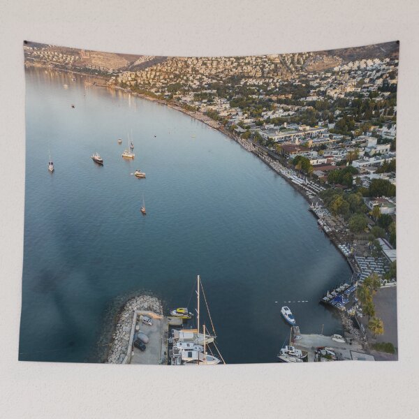 Item preview, Bodrum Morning Sunrise Aerial View designed and sold by Londonimages.