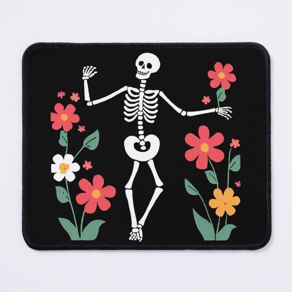 Item preview, Skeleton Dancing, Skeleton and Flowers designed and sold by DotisDreams.