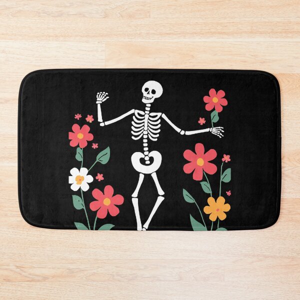 Item preview, Skeleton Dancing, Skeleton and Flowers designed and sold by DotisDreams.